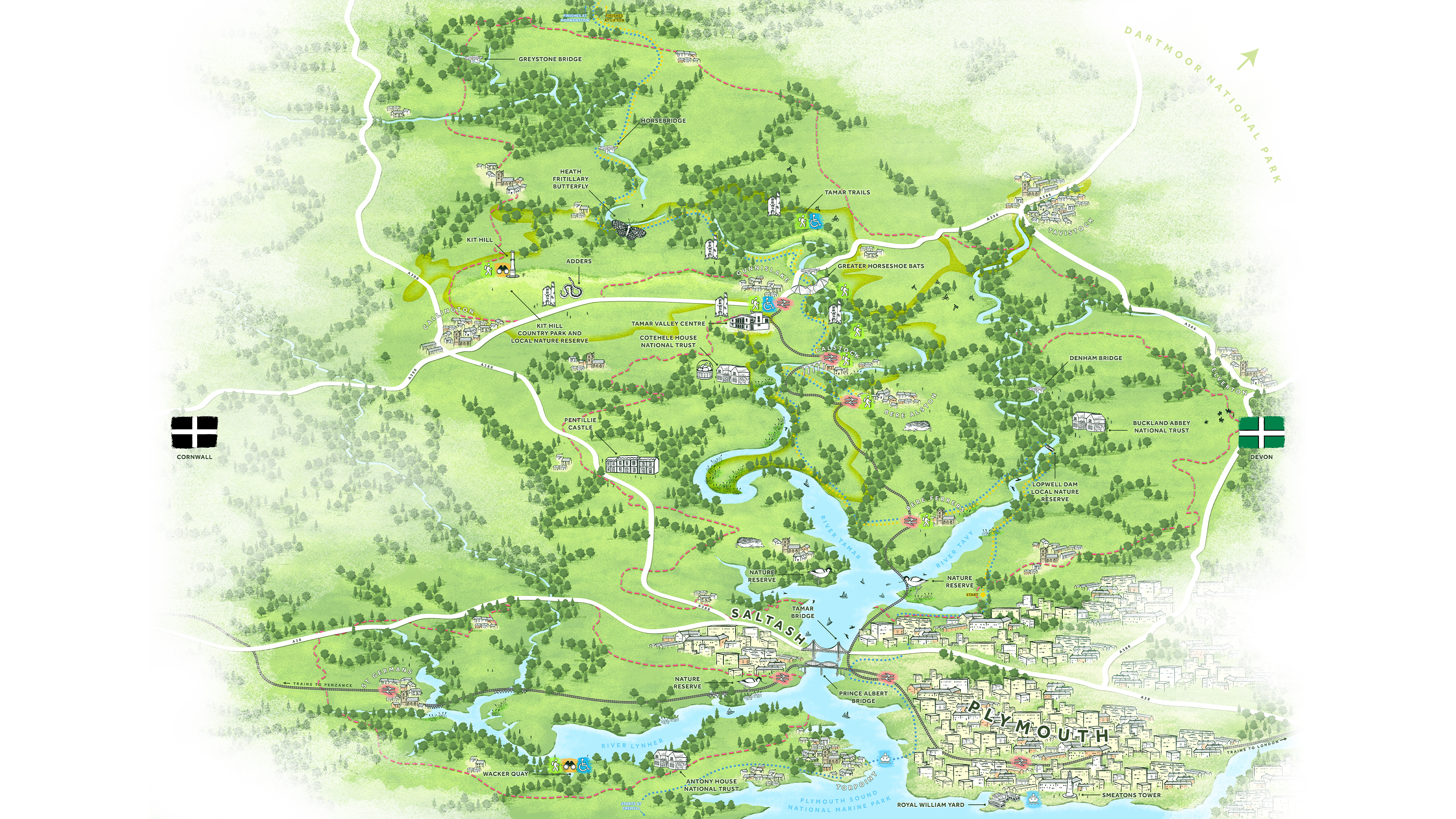 Tamar Valley Map