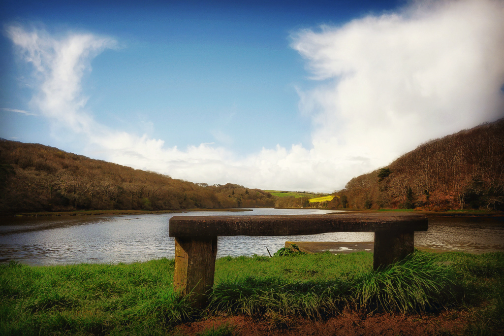 Photo of Bench at Wacker Quay on the River Lynher.