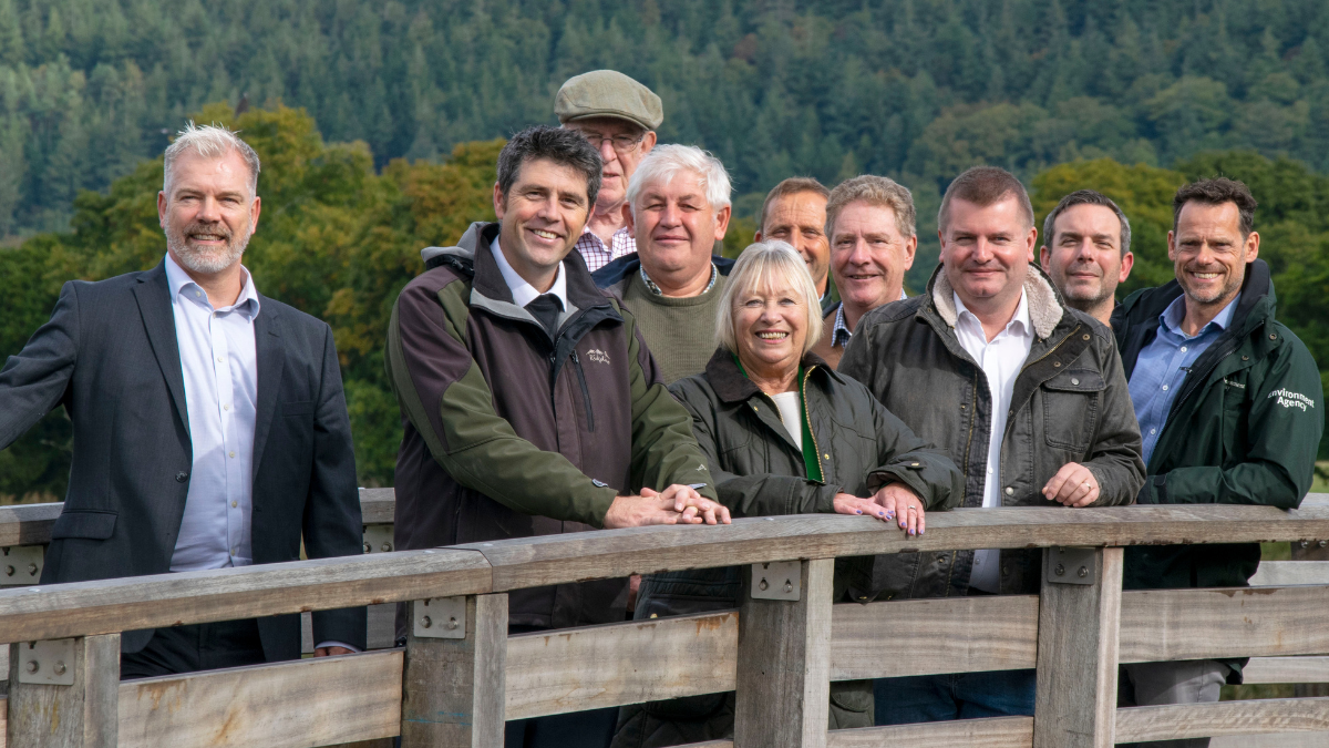 Scott Mann MP, Sheryll Murray MP and others at Calstock wetlands