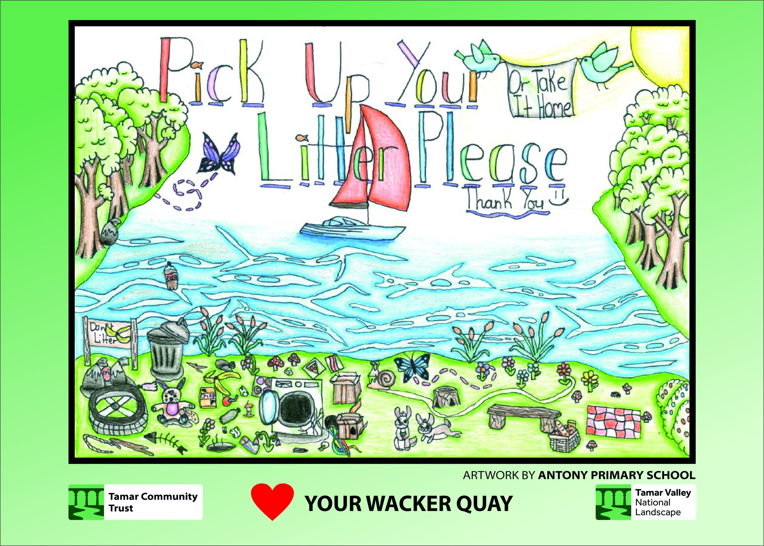Love Wacker Quay keep tidy sign