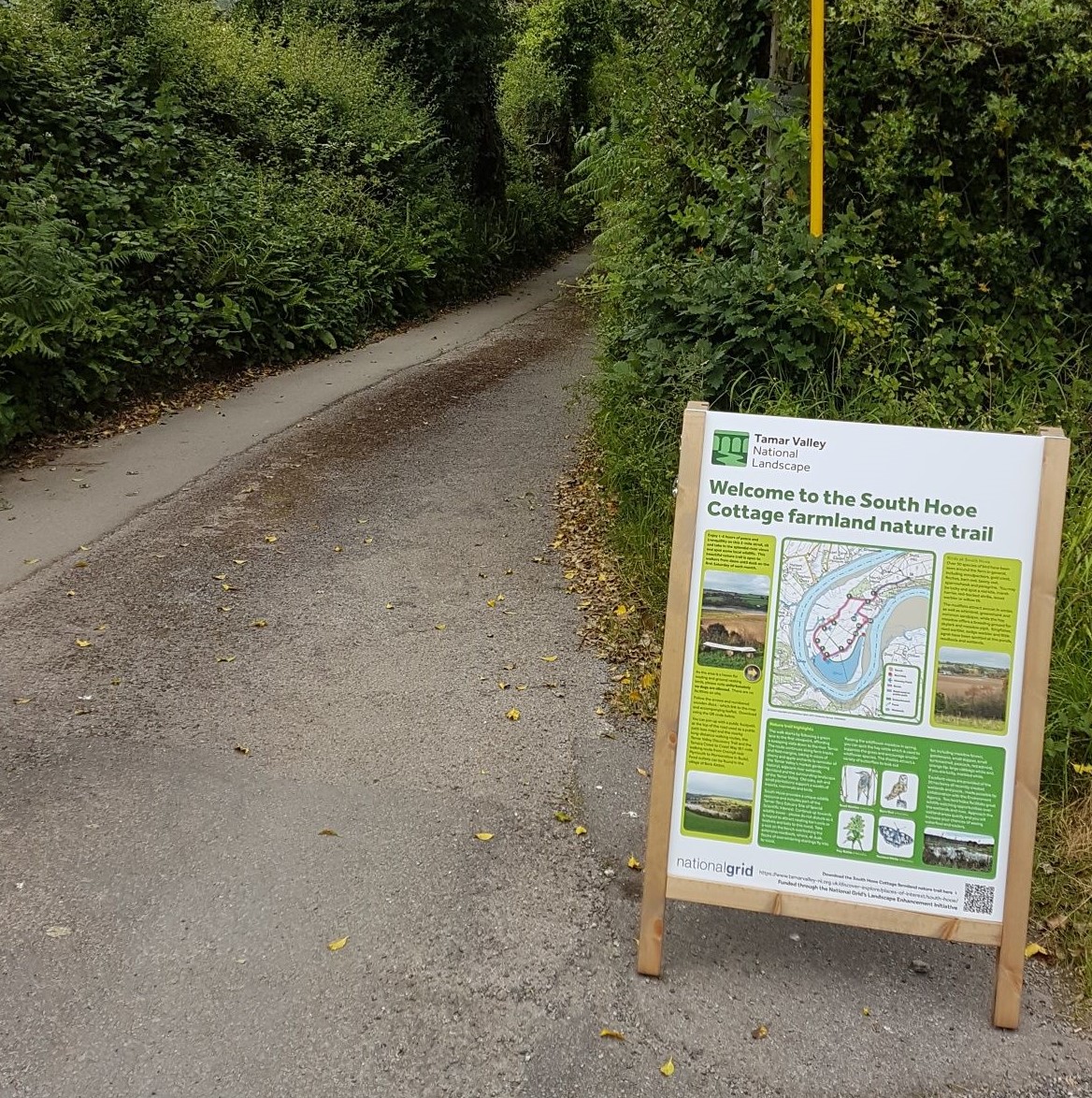 South Hooe Cottage farmland nature trail - explore once a month